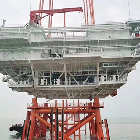 Offshore Marine Knuckle Telescopic Boom Crane For Ship Lifting