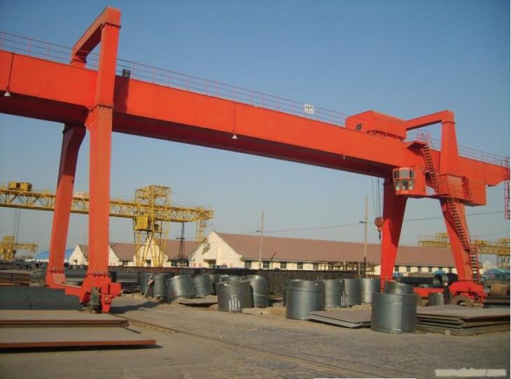 Double Girder For Heavy Lift Electric 80 Ton Gantry Crane