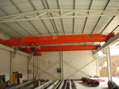 10ton Single Girder Overhead Crane With Electric Hoist