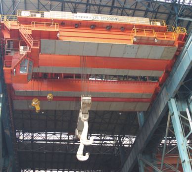 Big Capacity Overhead Crane For Foundry Iron Casting Level