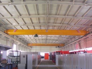 Electric Single Girder Overhead Bridge Crane With Best Spare Parts